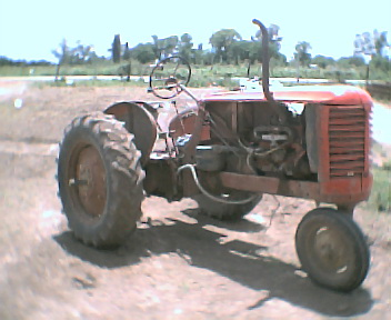 old tractors statue