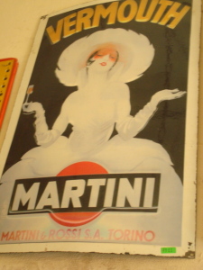 Rare enamel Sign Martini Vermouth Argentina