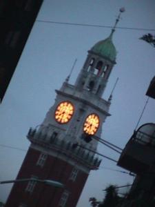 English Tower at night