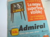 TV Magazines and TV Set Admiral Made in Aregntina