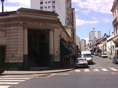 Several entrances to the Market, one is along Defensa Street