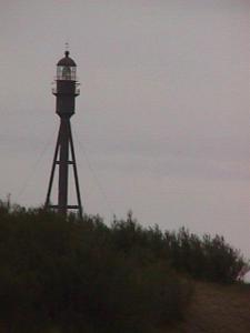 The Punta Medanos lighthouse is located in the province of Buenos Aires coastline between Mar de Aj and Pinamar.