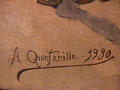 Signature of A Quintanilla 1930
