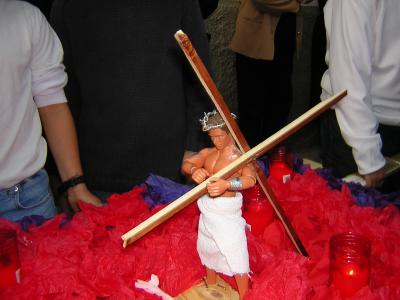 Todays action figures used in religious ceremonies in Spain