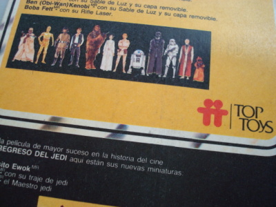 TopToys, Kenner and LucasFilm Ltd, all in Argentina
