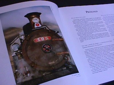 Book on the trochita steam train in Argentina