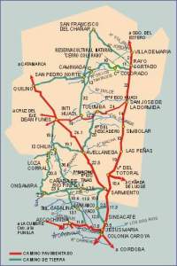 Map od Northern Cordoba